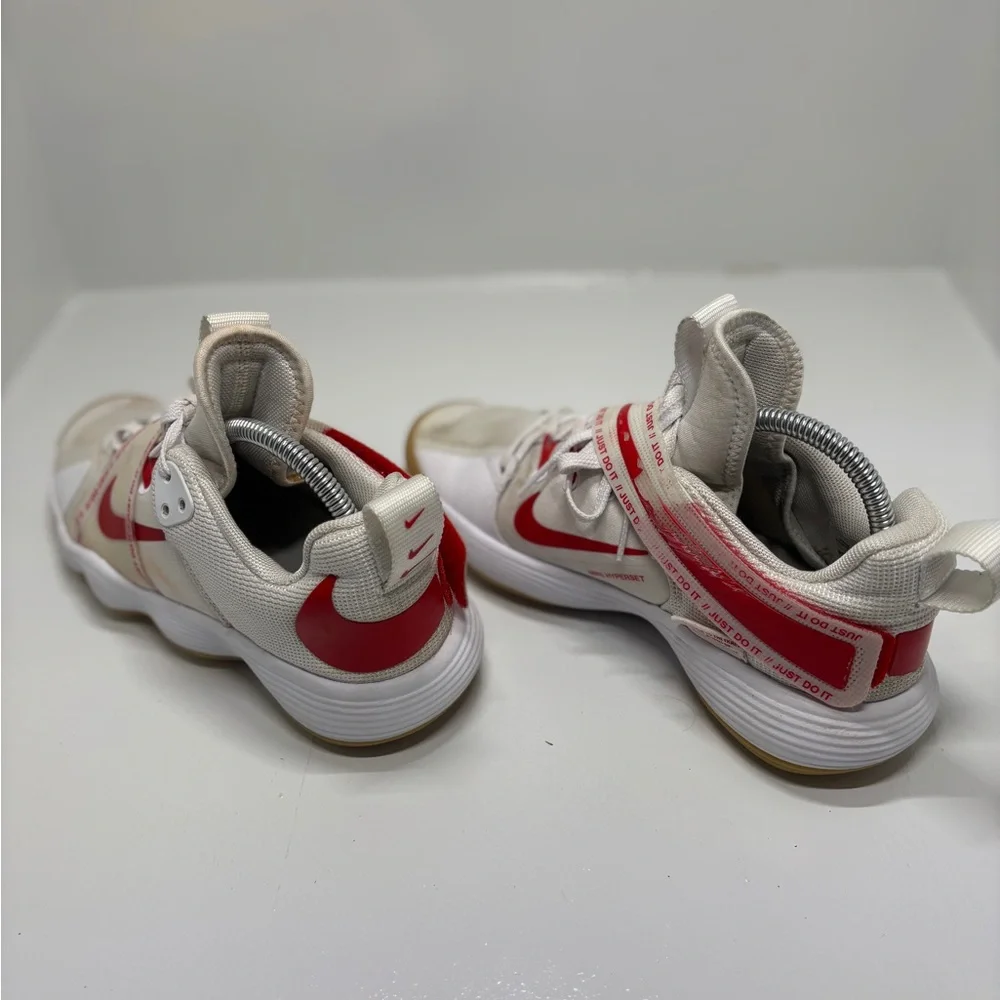 Nike React Hyperset Volleyball Shoes Women’s 6.5 White Red Gum Athletic Sneakers - Picture 5 of 16